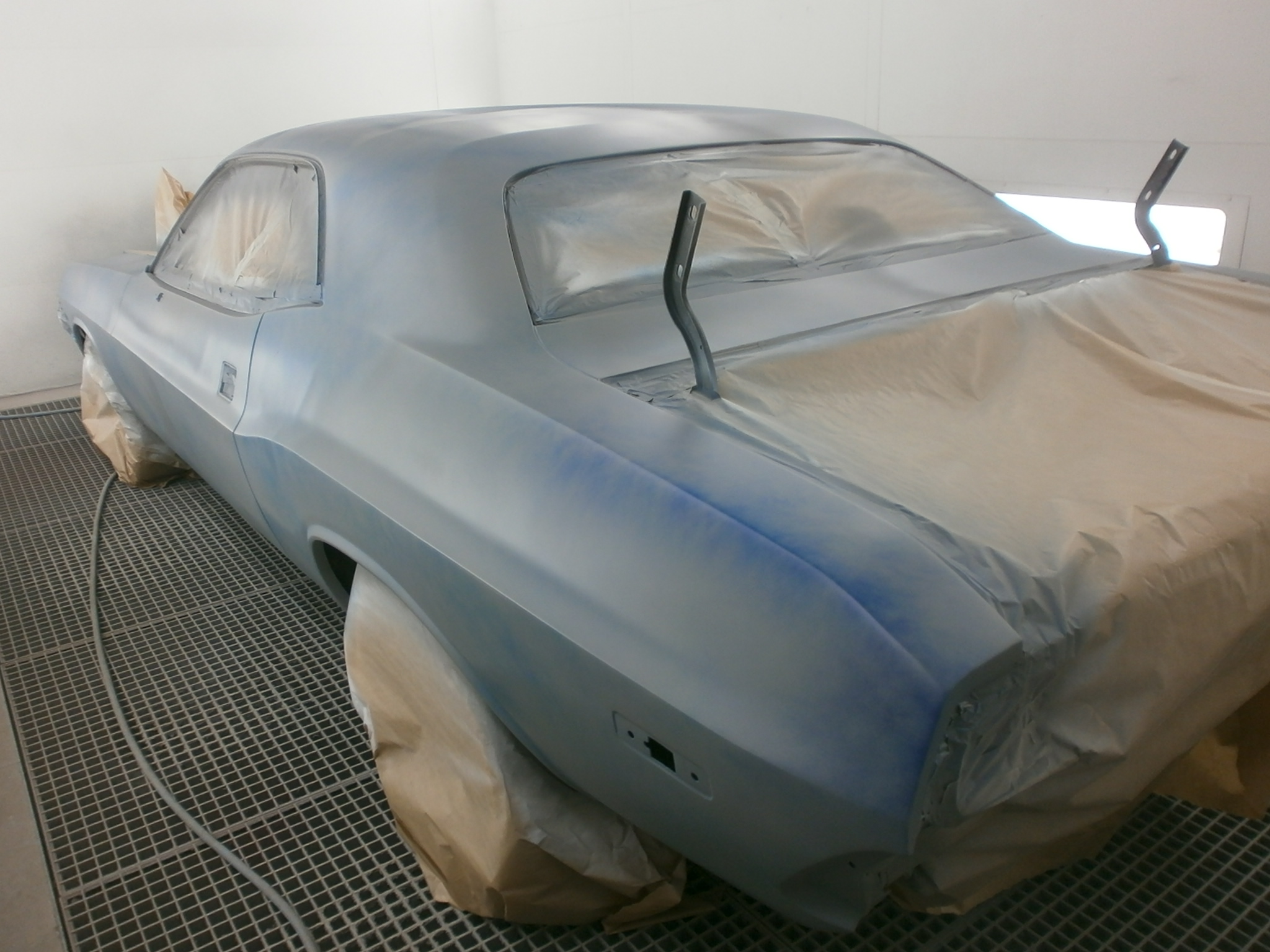 Restauration peinture Challenger
